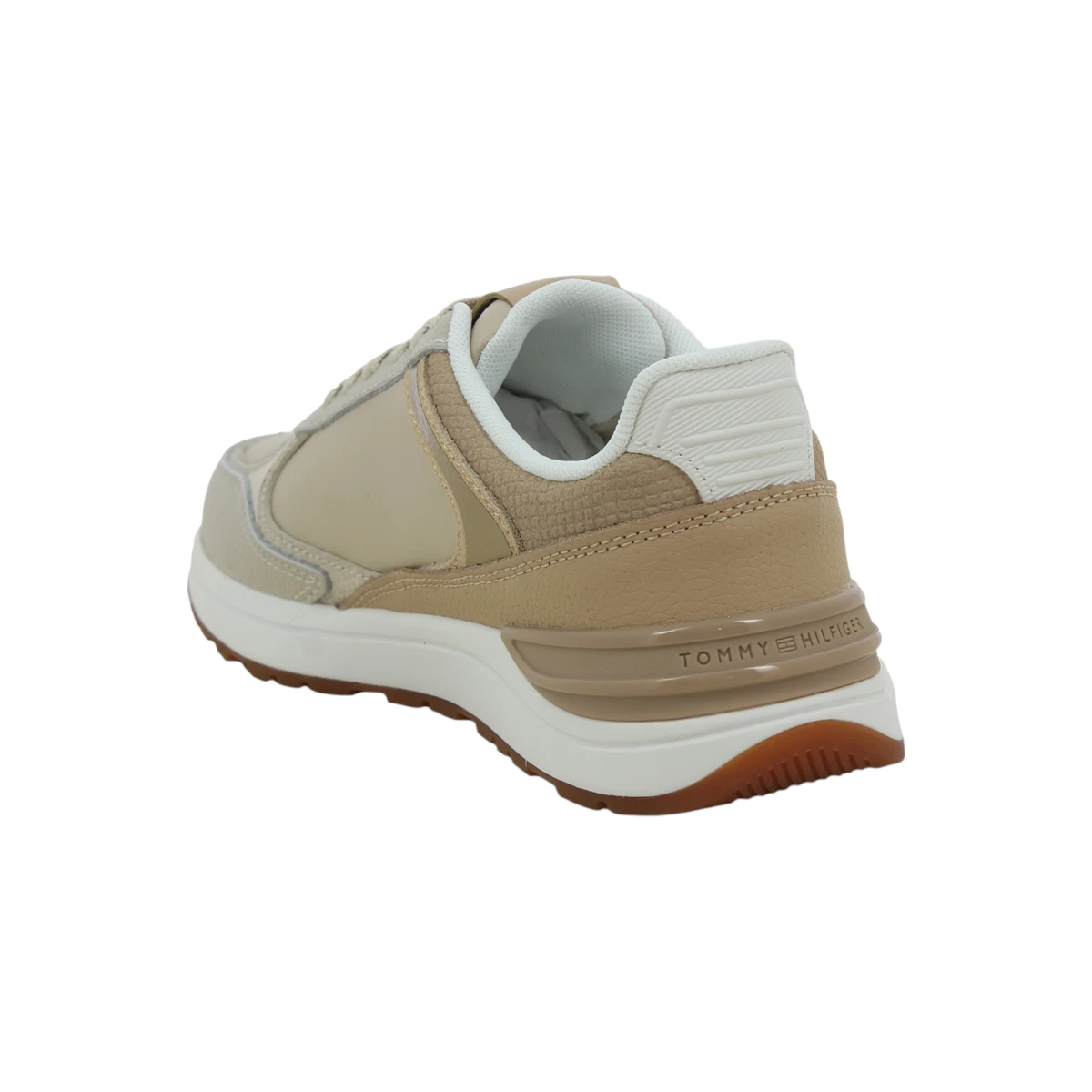 FW0FW08472-0F5 TOMMY HILFIGER CASUAL FASHION RUNNER LTHR MIX Warm White - Zenske kozne tenisice