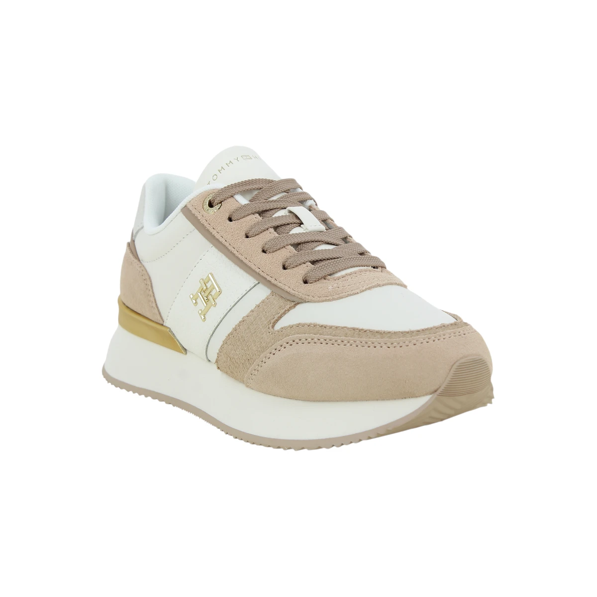 FW0FW08475-0K4 TOMMY HILFIGER TH FASHION RUNNER Sand Drift - Zenske bez tenisice
