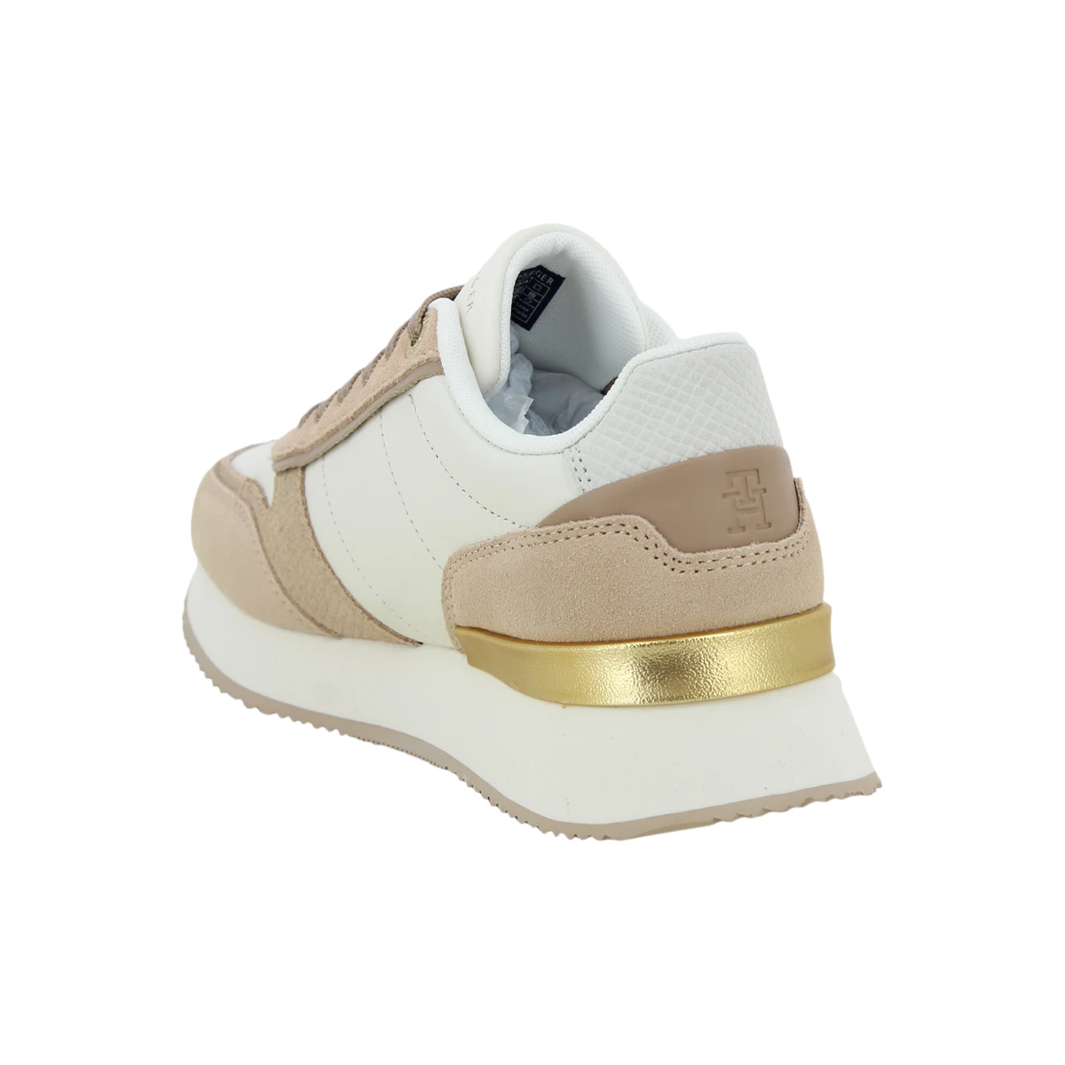 FW0FW08475-0K4 TOMMY HILFIGER TH FASHION RUNNER Sand Drift - Zenske bez tenisice