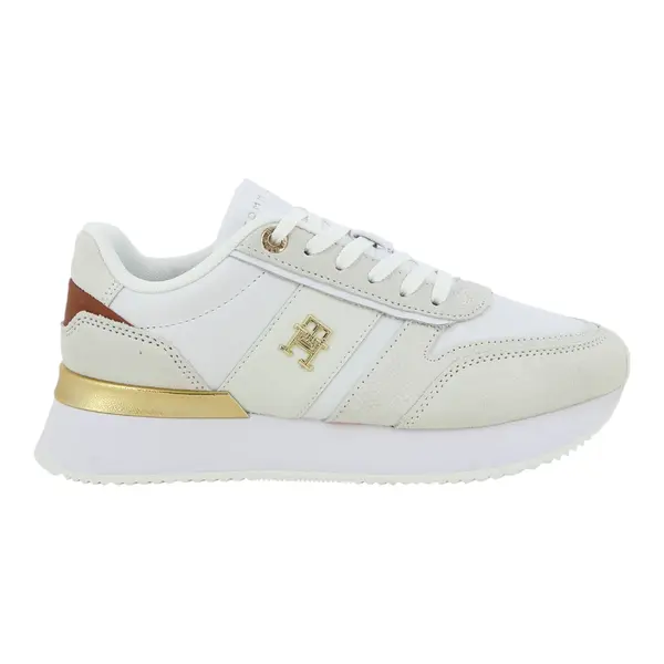 FW0FW08475-YBL TOMMY HILFIGER TH FASHION RUNNER Ecru White - Zenske tenisice