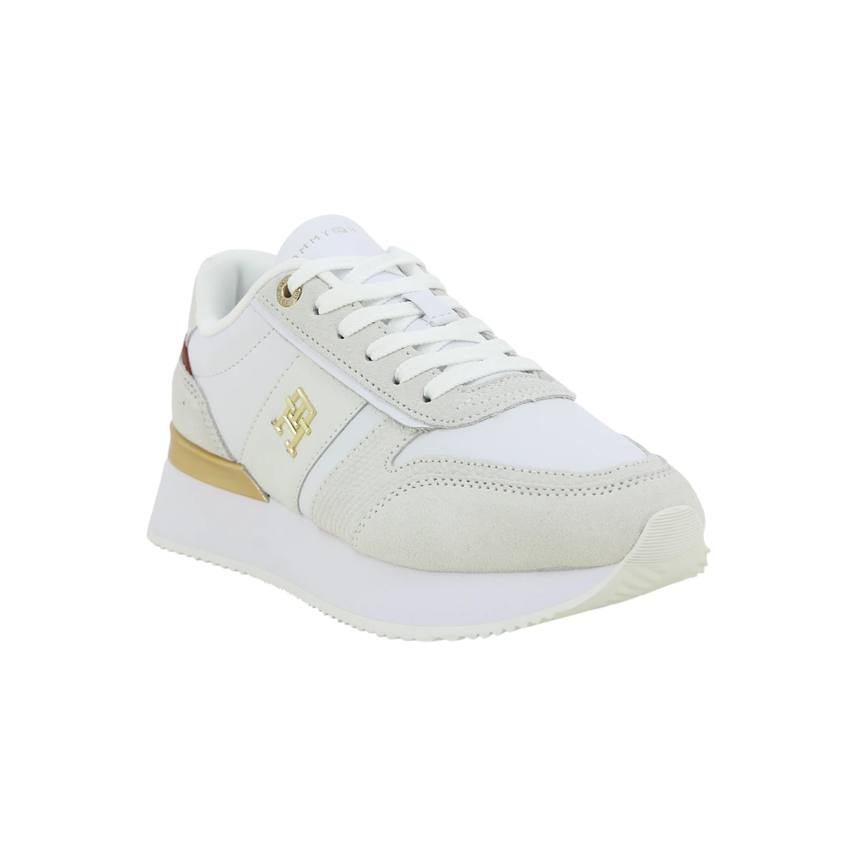 FW0FW08475-YBL TOMMY HILFIGER TH FASHION RUNNER Ecru White - Zenske tenisice