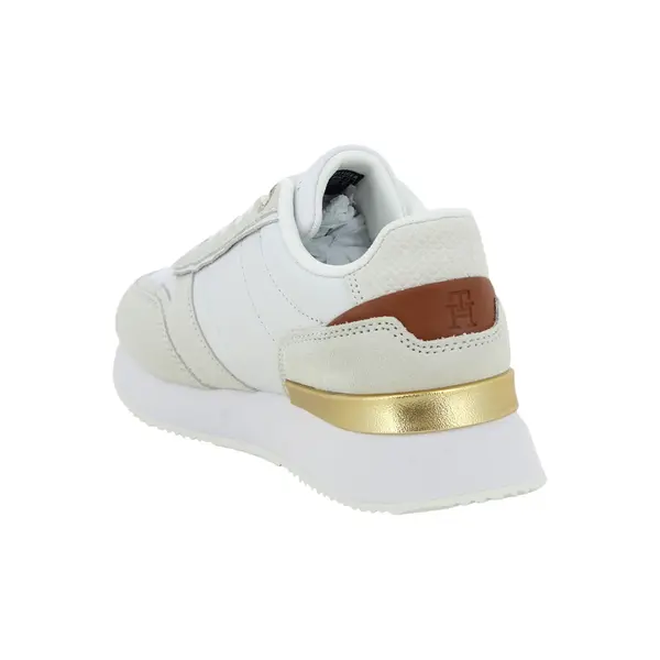 FW0FW08475-YBL TOMMY HILFIGER TH FASHION RUNNER Ecru White - Zenske tenisice