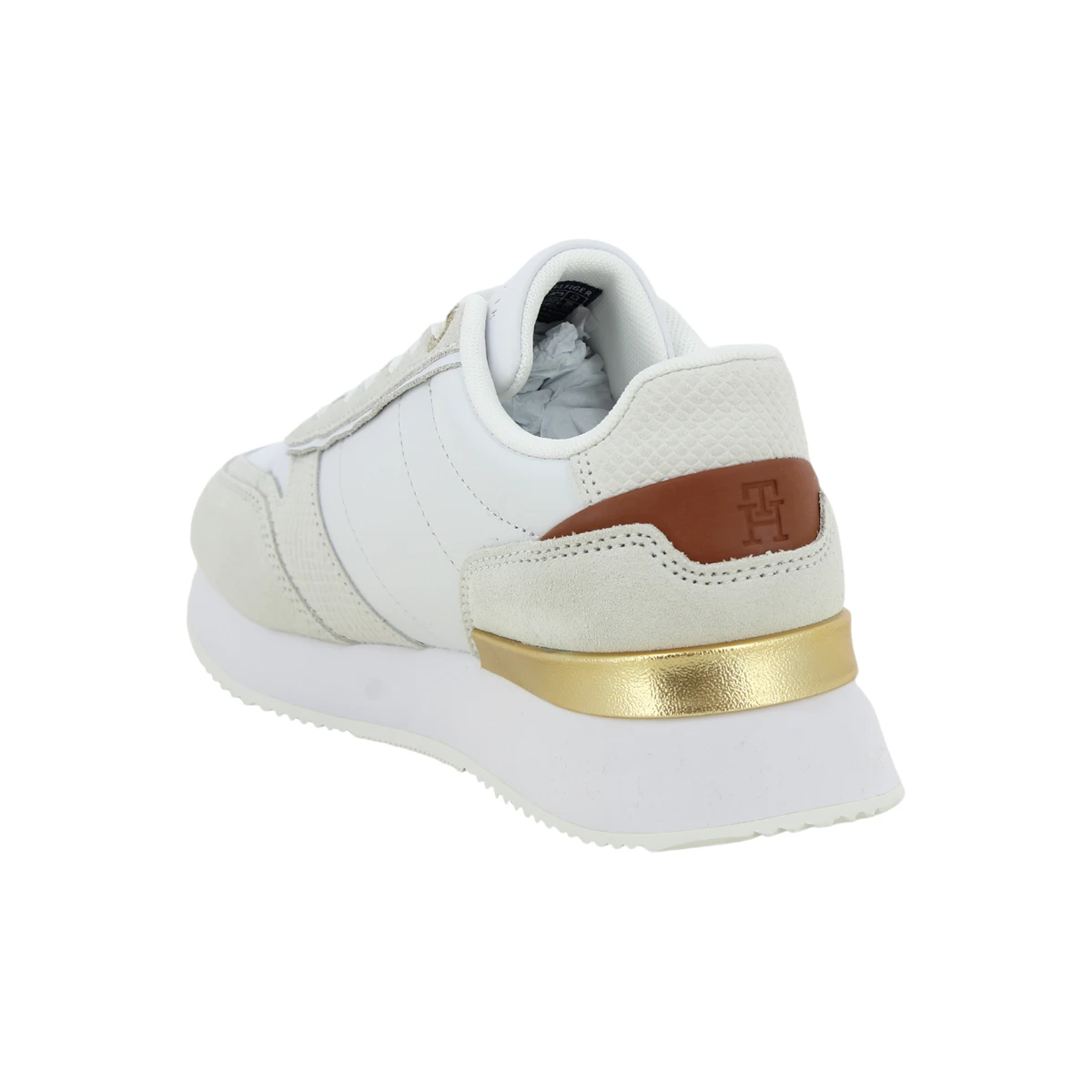 FW0FW08475-YBL TOMMY HILFIGER TH FASHION RUNNER Ecru White - Zenske tenisice