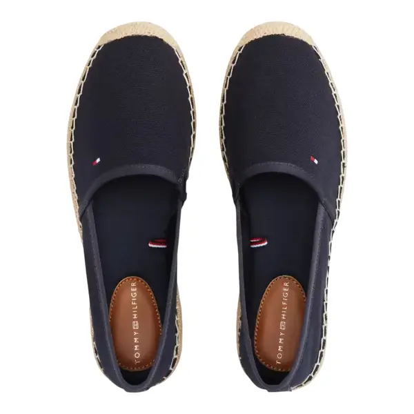FW0FW08541-DW6 TOMMY HILFIGER FLAG CANVAS ESPADRILLE Space Blue - Zenske platnene espadrile