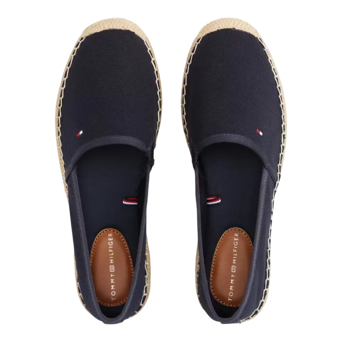 FW0FW08541-DW6 TOMMY HILFIGER FLAG CANVAS ESPADRILLE Space Blue - Zenske platnene espadrile