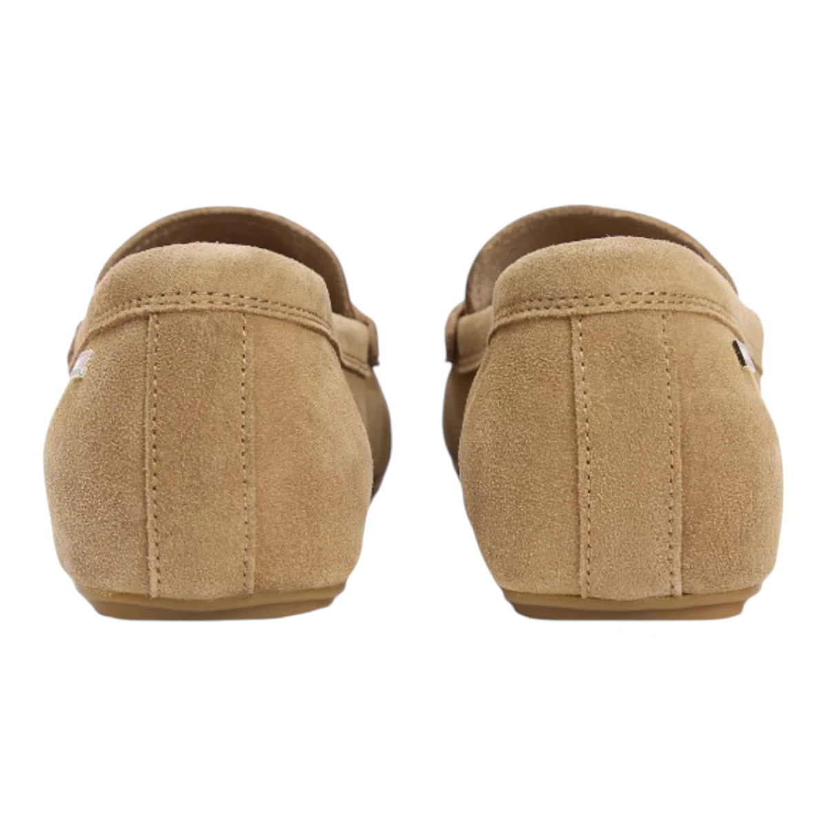 FW0FW08558-RBC TOMMY HILFIGER FLAG SOFT SUEDE DRIVER LOAFER Safari Canvas - Zenske brusene kozne mokasine