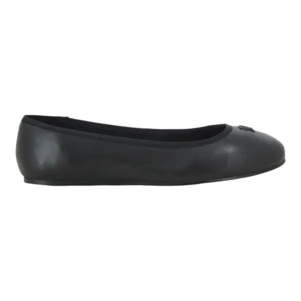 Tommy Hilfiger Ženske Balerinke TH Hardware Leather Crna