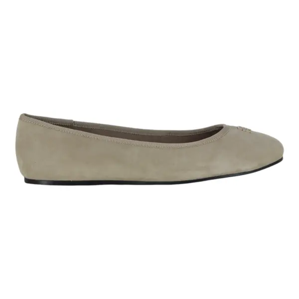 Tommy Hilfiger Ženske Balerinke TH Hardware Suede Smeđa