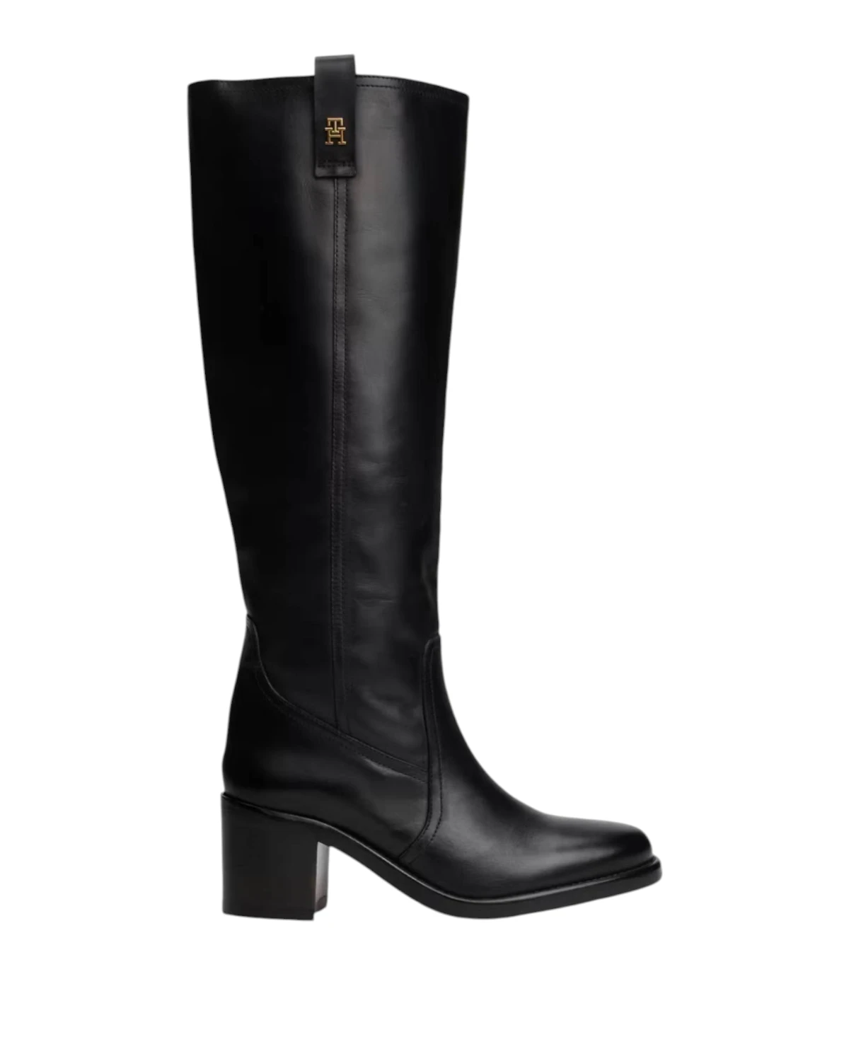 Tommy Hilfiger kožne visoke čizme Riding Long Boot FW0FW08777-BDS