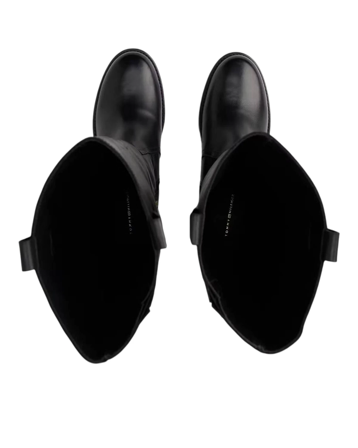 Tommy Hilfiger kožne visoke čizme Riding Long Boot FW0FW08777-BDS