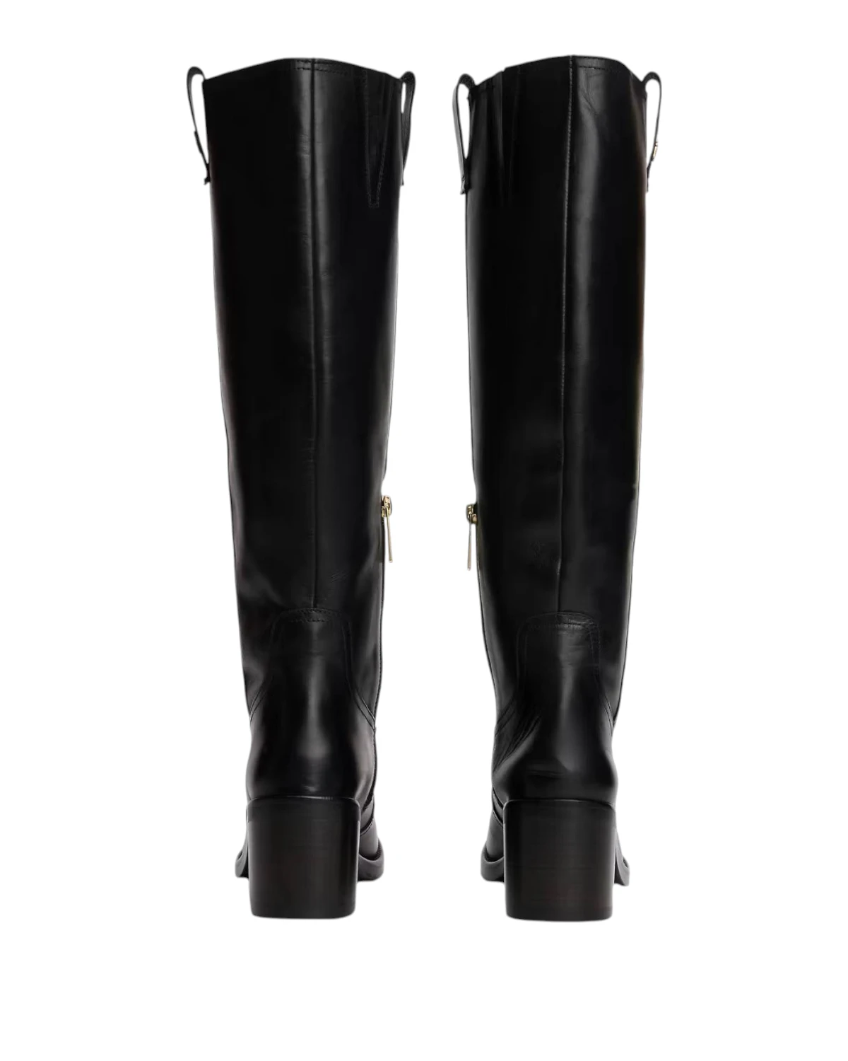 Tommy Hilfiger kožne visoke čizme Riding Long Boot FW0FW08777-BDS