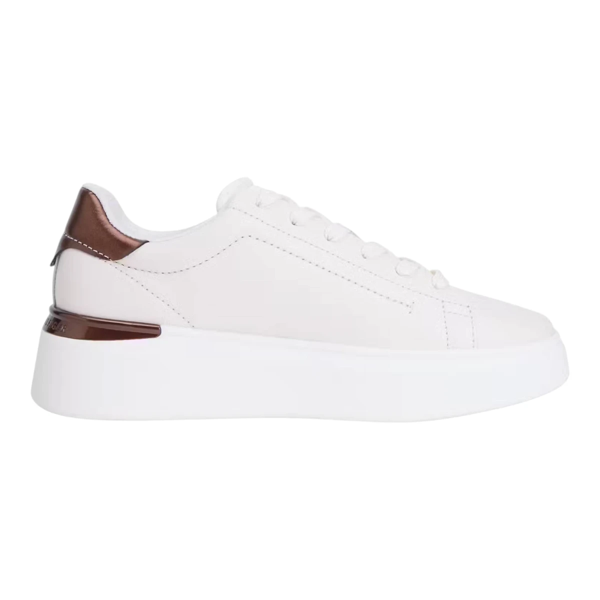 Tommy Hilfiger kožne tenisice Chic Platform Gold FW0FW08817-YBH