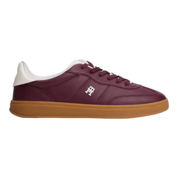 Tommy Hilfiger Ženske Tenisice TH Heritage Sneaker Shiny Bordo