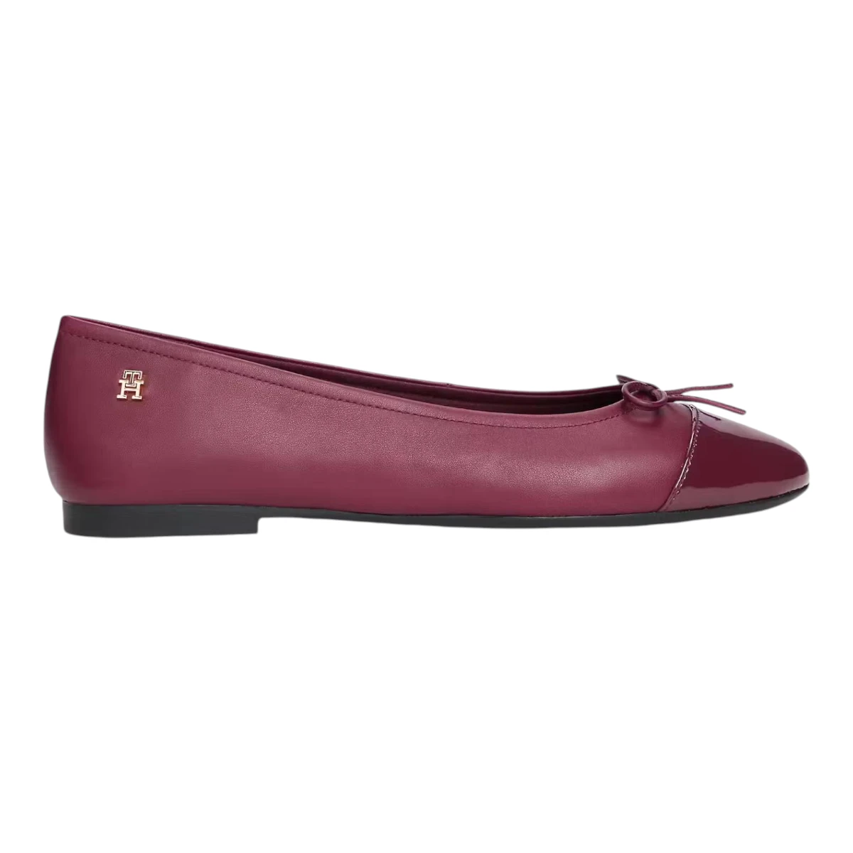 Tommy Hilfiger kožne balerinke Patent Toe Cap FW0FW08830-H04