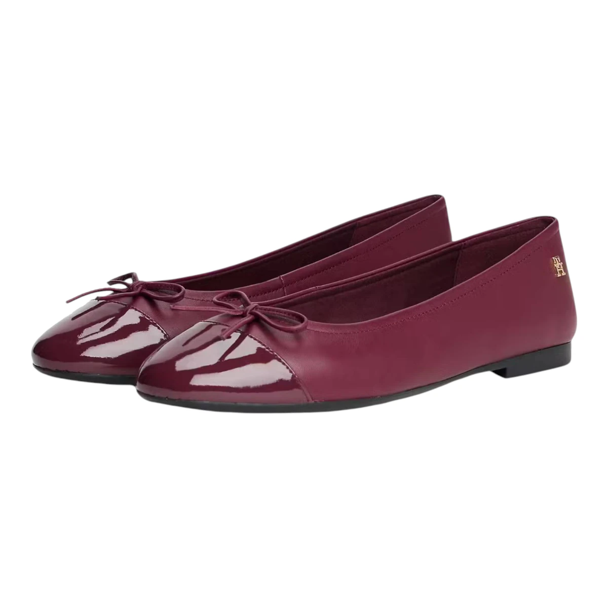 Tommy Hilfiger kožne balerinke Patent Toe Cap FW0FW08830-H04