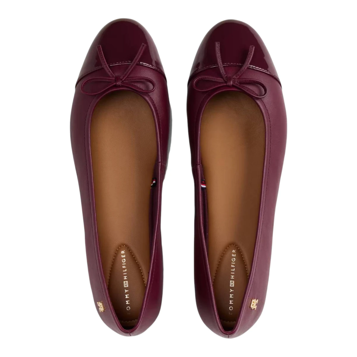 Tommy Hilfiger kožne balerinke Patent Toe Cap FW0FW08830-H04