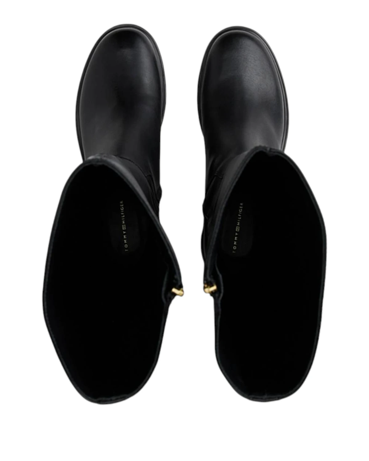 Tommy Hilfiger kožne visoke čizme TH Horsebit Riding FW0FW08863-BDS
