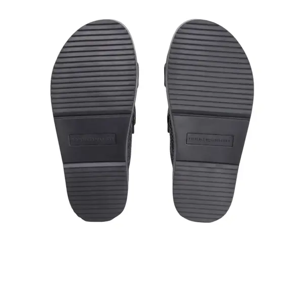 FW0FW09122-BDS Tommy Hilfiger ženska natikača DOUBLE STRAP RAFFIA SANDAL Black