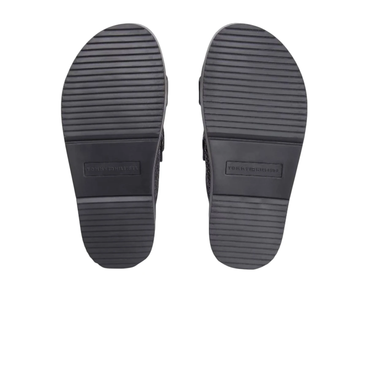FW0FW09122-BDS Tommy Hilfiger ženska natikača DOUBLE STRAP RAFFIA SANDAL Black