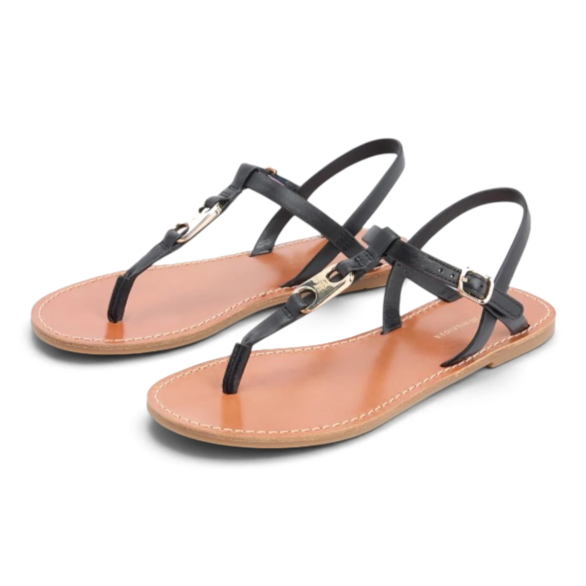 Tommy Hilfiger kožne japanke Leather Thong Sandal FW0FW09127-BDS