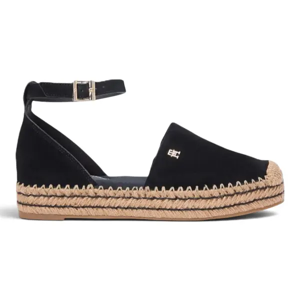 Tommy Hilfiger sandale na platformu Platform Espad Suede Strap FW0FW09144-BDS
