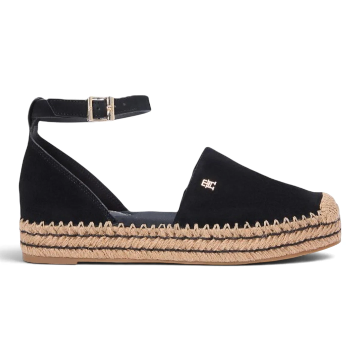 Tommy Hilfiger sandale na platformu Platform Espad Suede Strap FW0FW09144-BDS