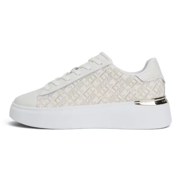 Tommy Hilfiger Ženske Tenisice TH Monogram Platform Sneaker Krem