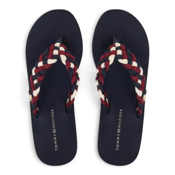 Tommy Hilfiger Ženske Sandale TH Wedge Braided Summer Sandal RWB Višebojna