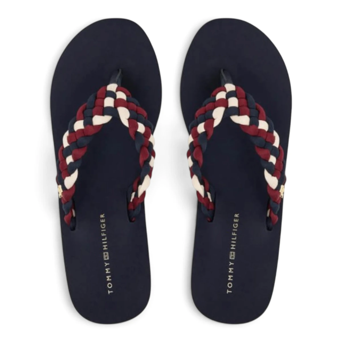 Tommy Hilfiger sandale na punu petu TH Wedge Braided Summer FW0FW09198-0GY