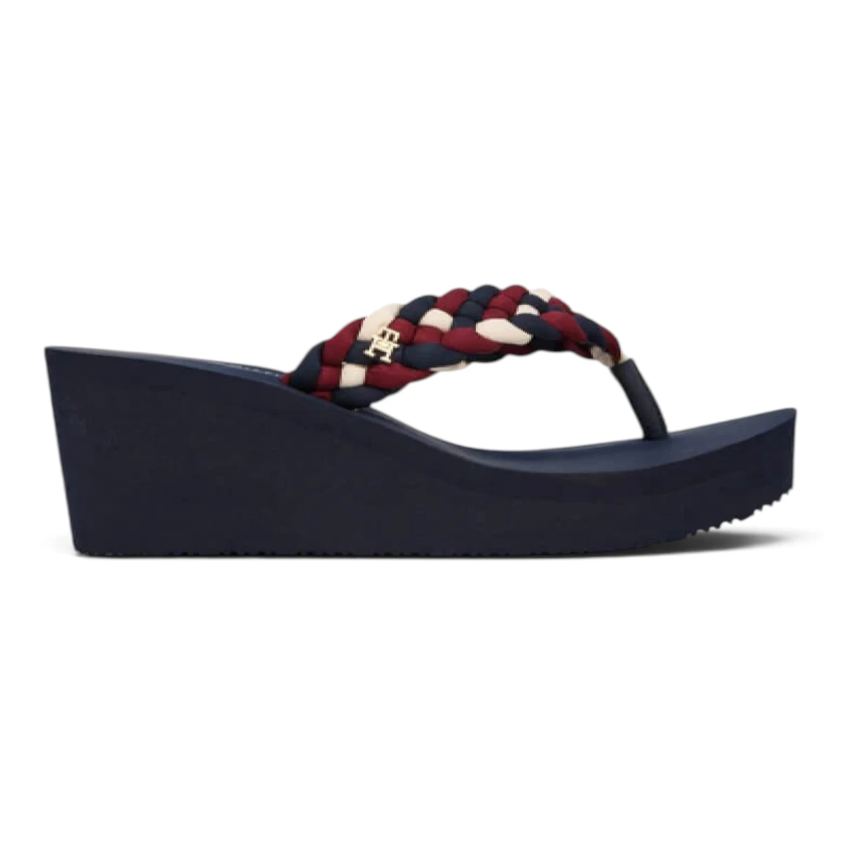 Tommy Hilfiger sandale na punu petu TH Wedge Braided Summer FW0FW09198-0GY