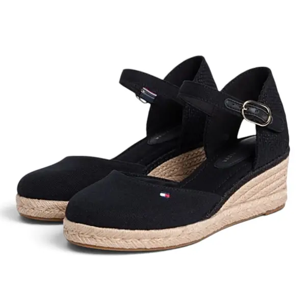 Tommy Hilfiger espadrile na punu petu FW0FW09233-BDS