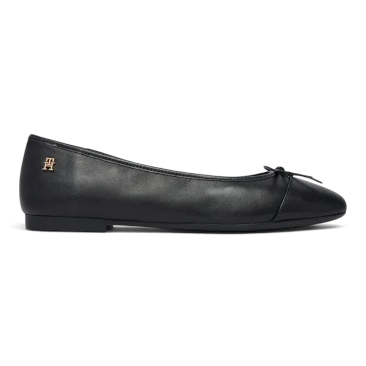 Tommy Hilfiger kožne balerinke Hilfiger Smooth Lthr Ballet FW0FW09241-BDS