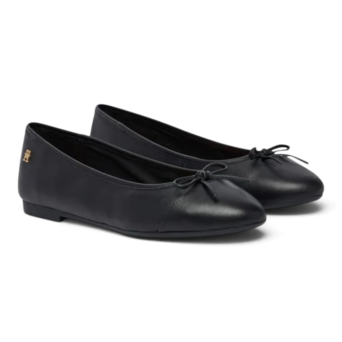 Tommy Hilfiger kožne balerinke Hilfiger Smooth Lthr Ballet FW0FW09241-BDS