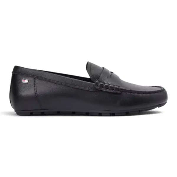Tommy Hilfiger Ženske Mokasinke Leather Driver Loafer Crna