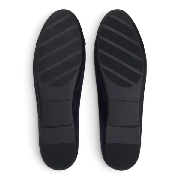 Tommy Hilfiger balerinke od brušene kože Suede Ballerina FW0FW09357-DW6
