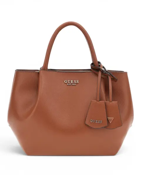Ženska Torba Guess Amorette Girlfriend Satchel Cognac