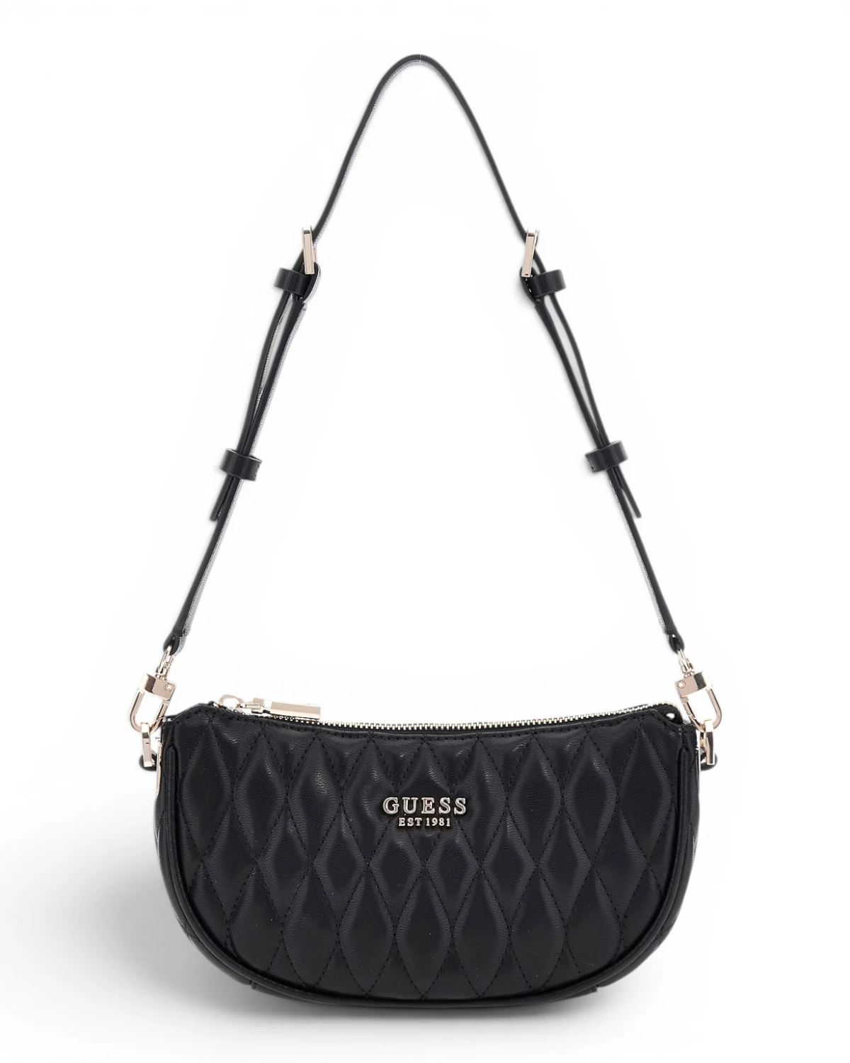 HWQG8122720-BLA Guess VALLA MINI TOP ZIP SHLDR BAG BLA