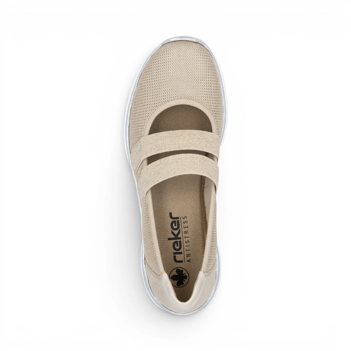 L3281-62 Ženske bež slip-on cipele - Rieker