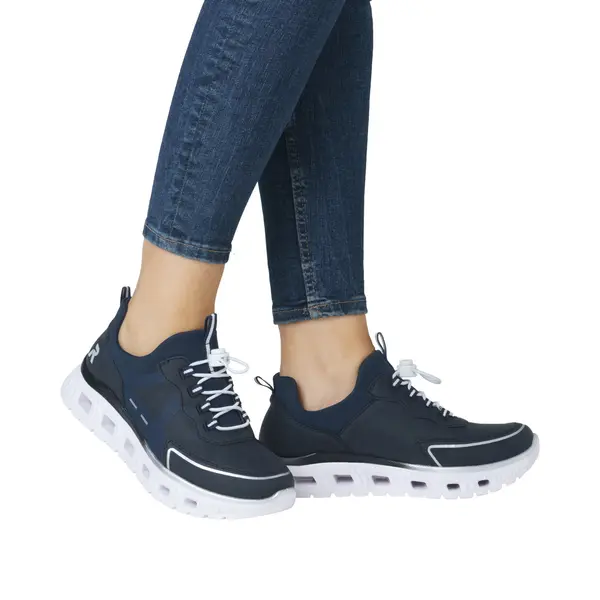 M6062-14 Ženske plave slip-on tenisice - Rieker