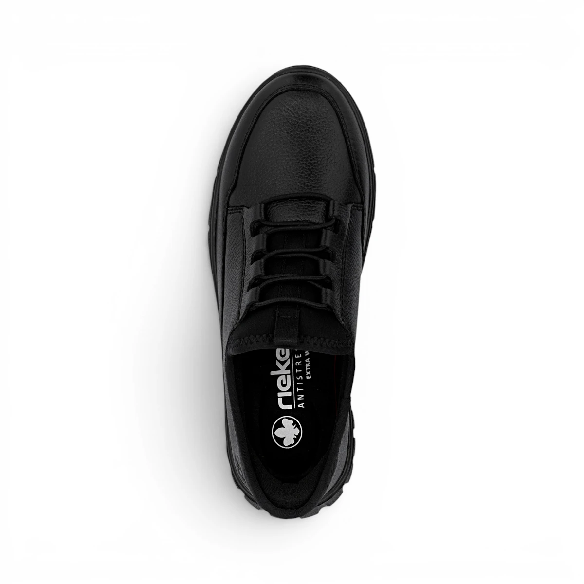 N1357-00 Ženske crne slip-on cipele s povišenim potplatom - Rieker