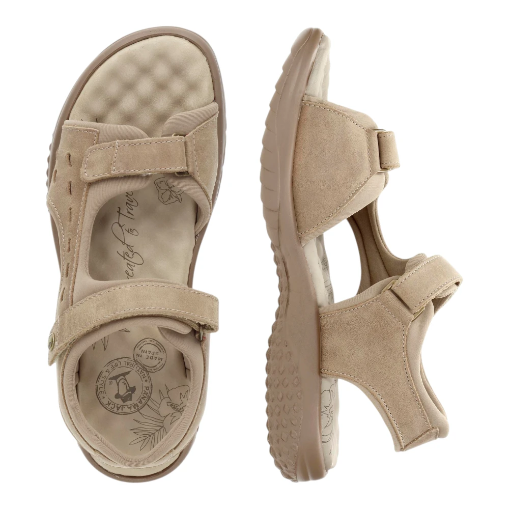 Nilo Basics B4 Panama Jack kožne sandale s platformom u taupe nijansi
