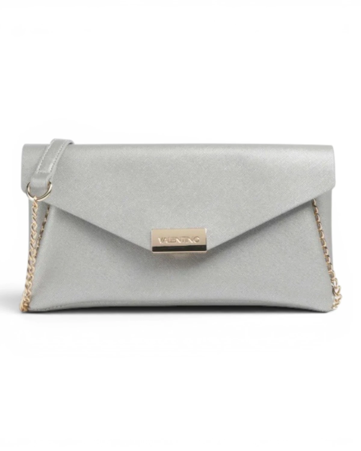 VBS3XI01-ARGENTO Srebrna clutch torbica VBS3XI01 - Valentino Bags