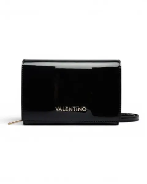 Crna lakirana torbica preko ramena VBS9IE17VER - Valentino Bags