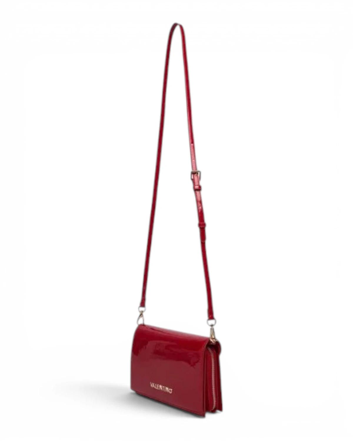 VBS9IE17VER-RUBINO Crvena lakirana torbica preko ramena VBS9IE17VER - Valentino Bags
