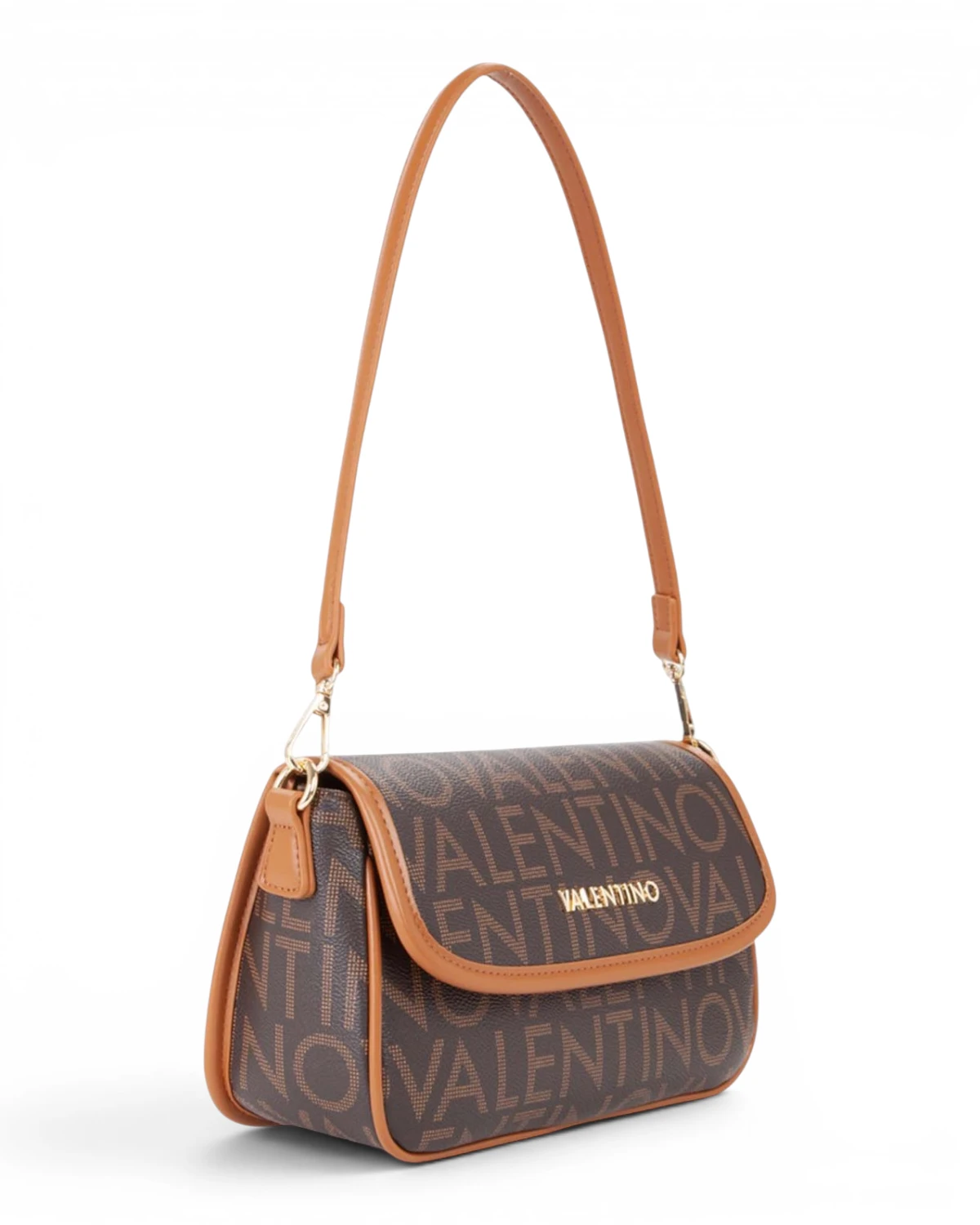 VBS9IS09-MORO/NATURALE Smeđa torbica na preklop VBS9IS09 - Valentino Bags