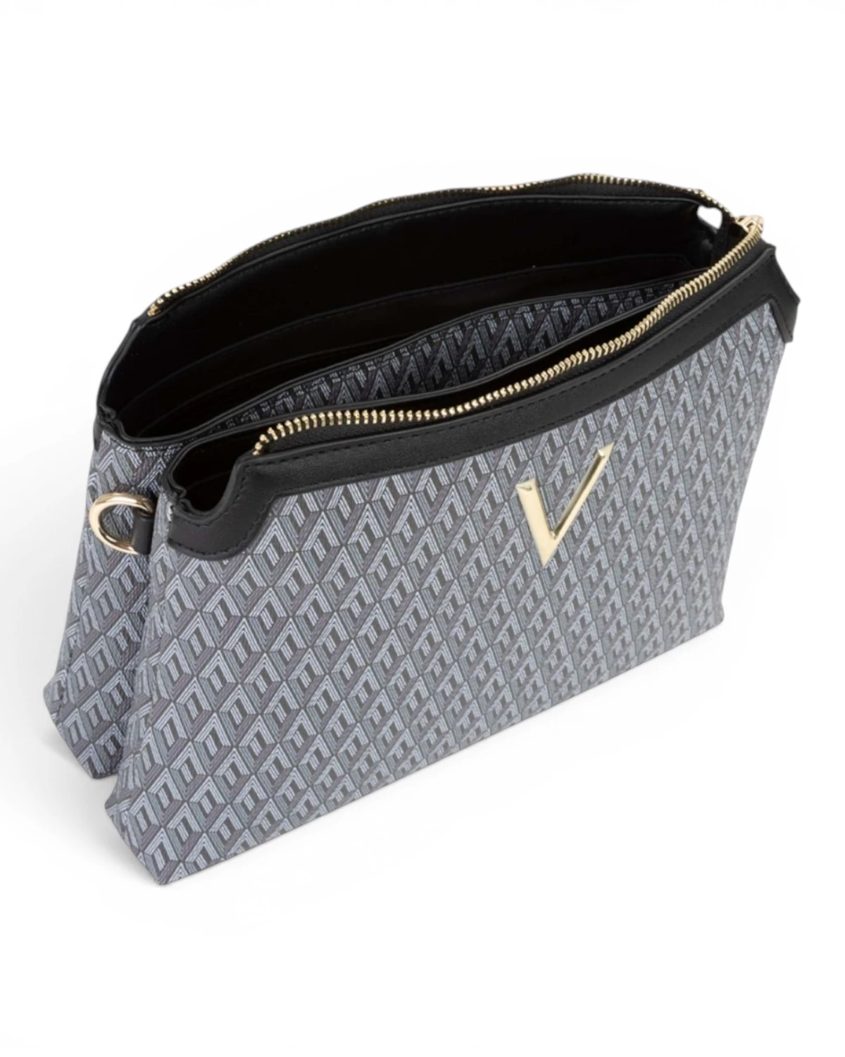 VBS9OX42-NERO/MULTICOLOR Crna torbica preko ramena VBS9OX42 - Valentino Bags