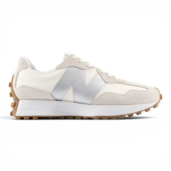 New Balance Ženske Kožne Tenisice – Bež / Silver Metallic
