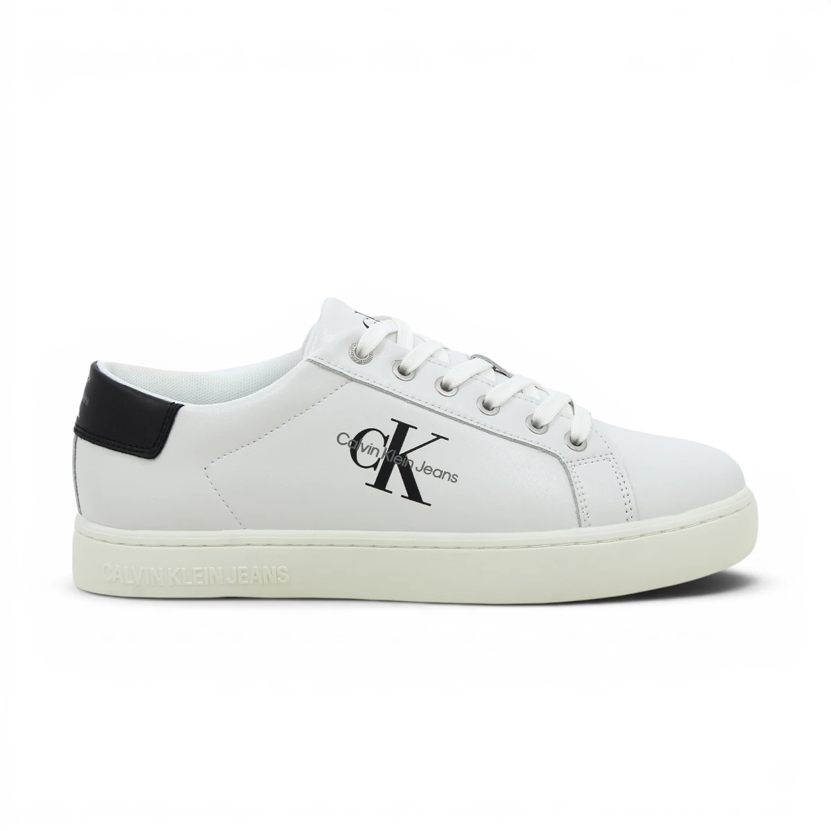 YM0YM00491-YAF CK JEANS CLASSICCUPLOWLACEUP LTH ML Bright White
