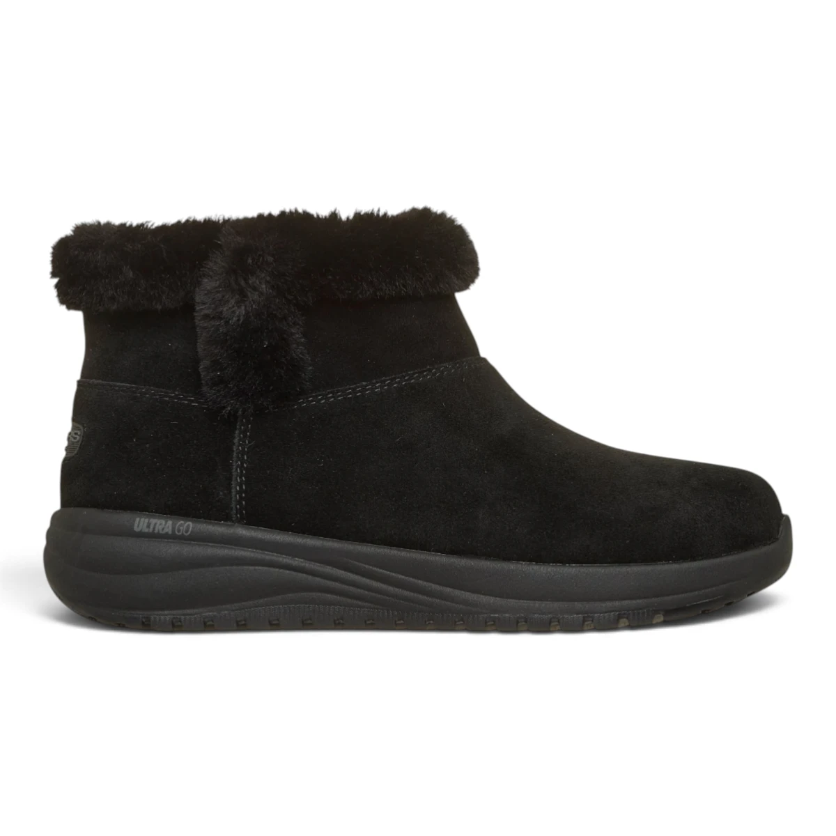 144745-BBK Ženske Zimske Gležnjače Relaxed Fit On-the-GO Stellar - Cozy Step (Crna) — Skechers