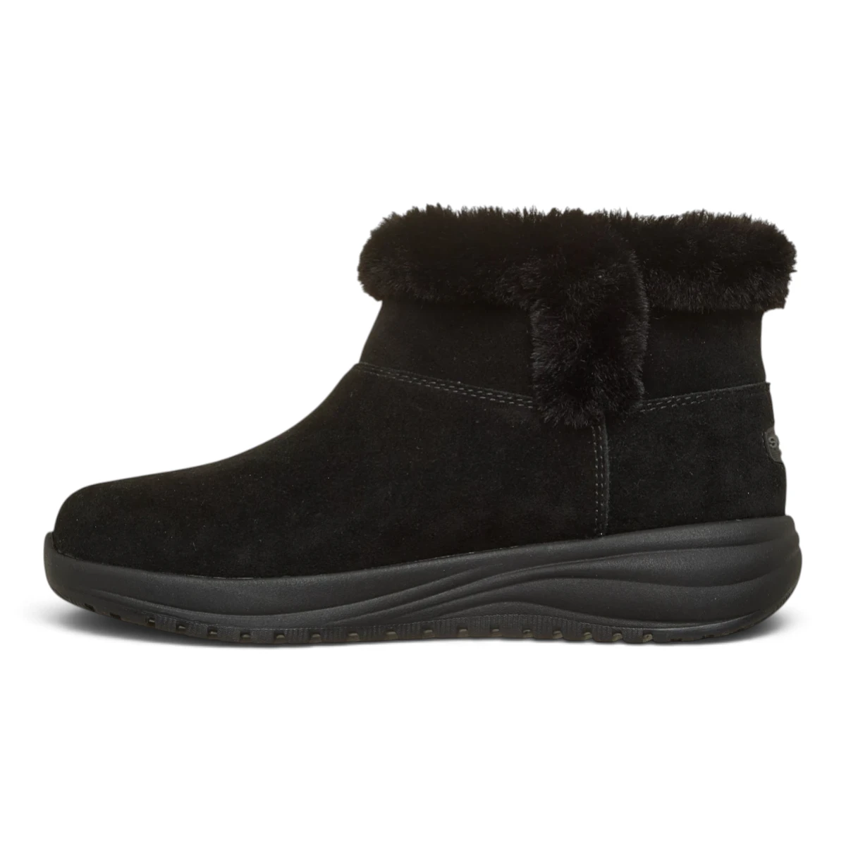 144745-BBK Ženske Zimske Gležnjače Relaxed Fit On-the-GO Stellar - Cozy Step (Crna) — Skechers
